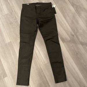 NWT JOE's Gunmetal Leather MIDRISE Skinny jean size 30